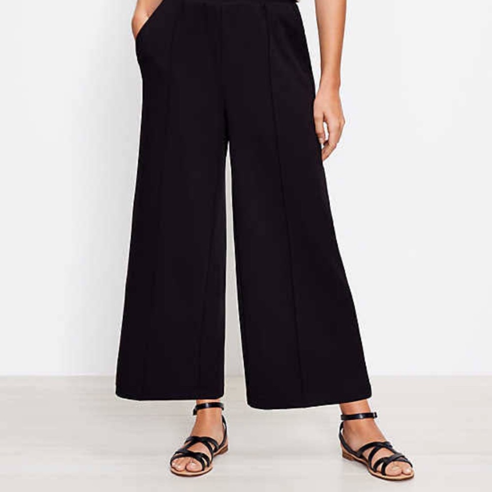 LOFT Wide Leg Crop Pants